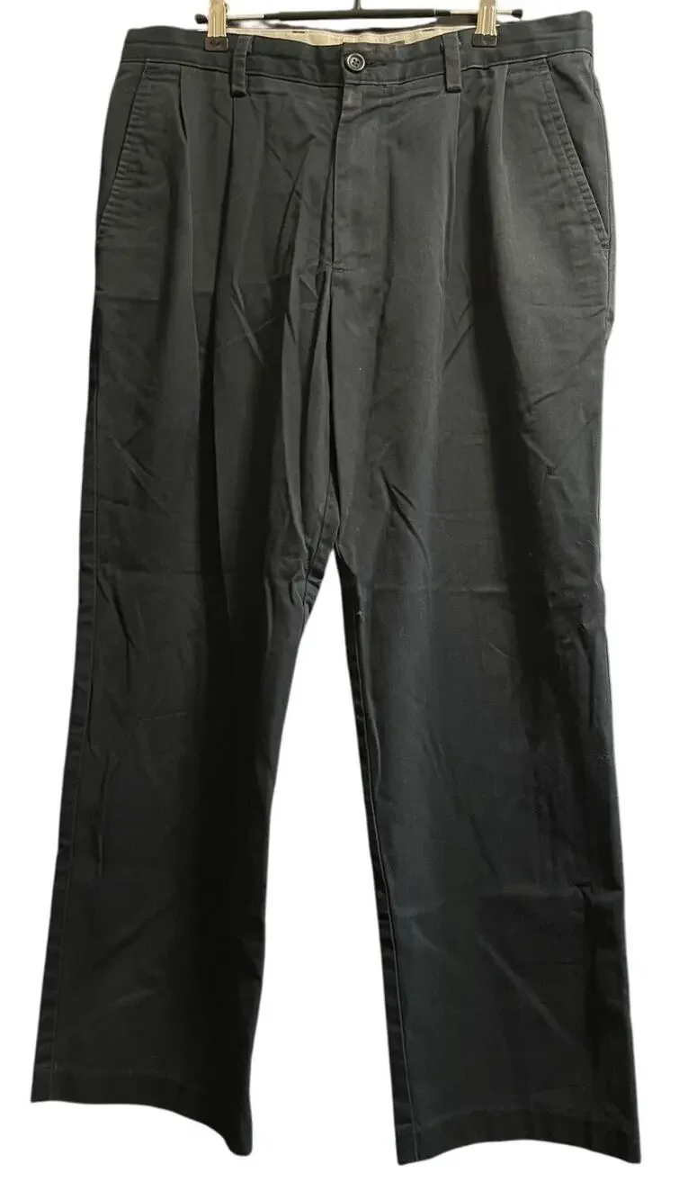 Dockers Blue Chino D3 Pants Flat Classic Fit Black Flat Mens 33 x 30